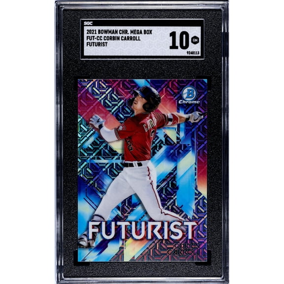 2021 Bowman Chrome Mega Box #FUT-CC Corbin Carroll Futurist SGC 10