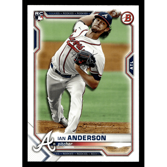 2021 Bowman Ian Anderson RC #27 Trading Card Atlanta Braves MLB Topps Baseball