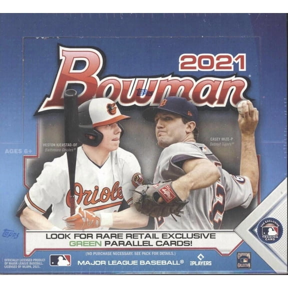 2021 Bowman MLB Baseball Factory Sealed Retail Box 24 Packs