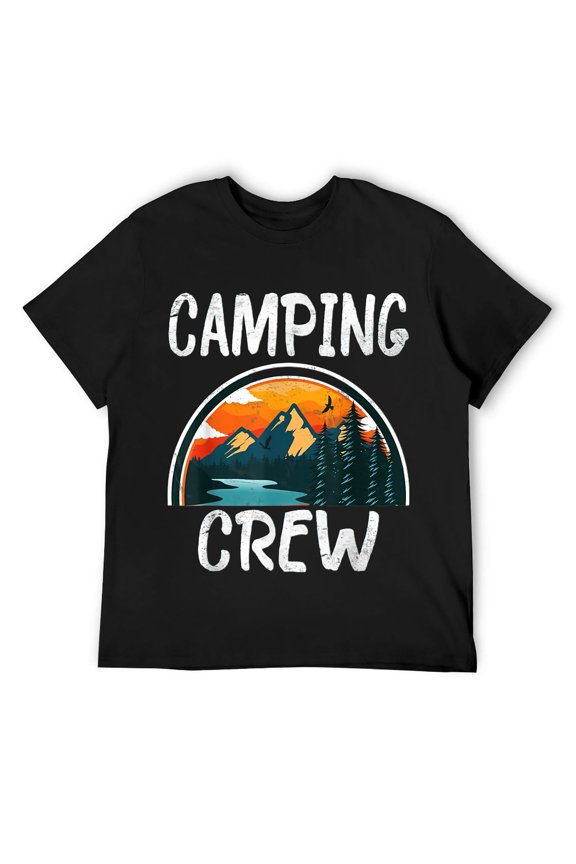 2021 Camping Crew Family Camper Road Trip Matching Group Mens T-Shirt Black XL