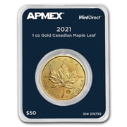 2021 Canada 1 oz Gold Maple Leaf MintDirect  Single