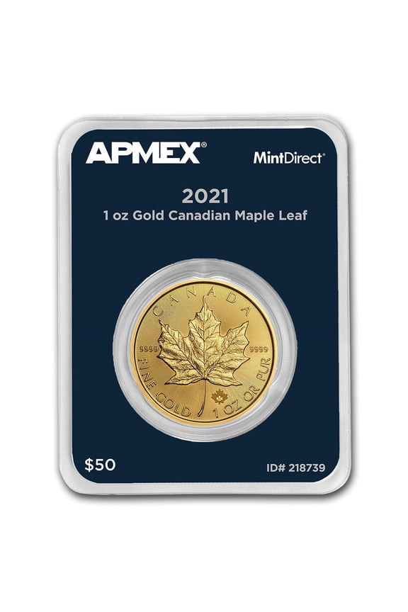 2021 Canada 1 oz Gold Maple Leaf (MintDirect Single)