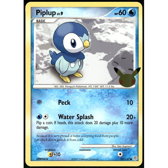 2021 Celebrations Piplup Jumbo Jumbo #93/130