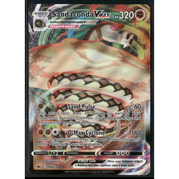 2021 Chilling Reign Sandaconda VMAX Holo Rare #90/198