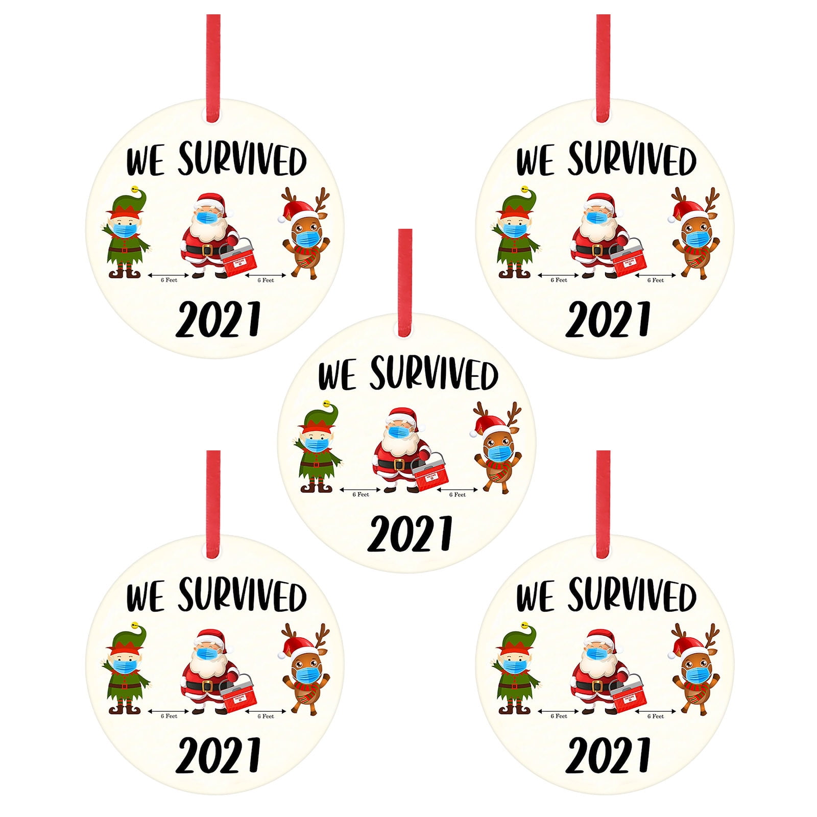 2021 Christmas Ornaments Hanging Decoration Product Family Garland Ties