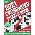 thumbnail image 1 of 2021 Crossword Puzzle Book: 2021 Adults Large Print Puzzle Book For Mindfulness To Sharp and Strong Their Brain By Solving 80 Crossword Puzzles With Solutions (UK Version) (Paperback), 1 of 1