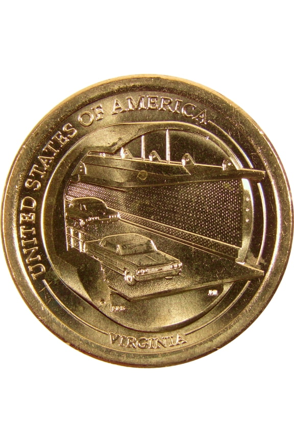 2021 D Chesapeake Bay Bridge-Tunnel Innovation Dollar Uncirculated