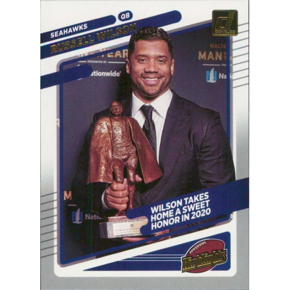 2021 DONRUSS HIGHLIGHTS #18 RUSSELL WILSON SEATTLE SEAHAWKS