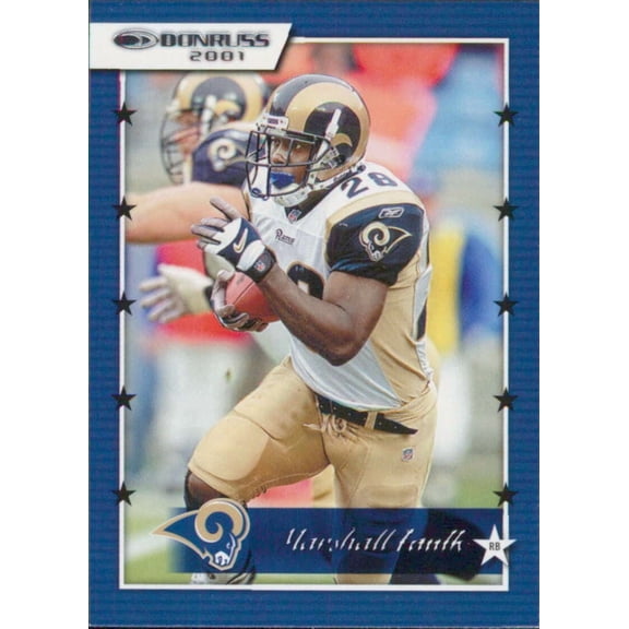 2021 DONRUSS RETRO 2001 #9 MARSHALL FAULK ST. LOUIS RAMS