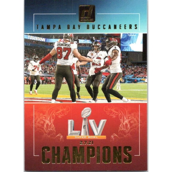 2021 DONRUSS ROAD TO THE SUPER BOWL CHAMPIONSHIP #1 TOM BRADY - ROB GRONKOWSKI TAMPA BAY BUCCANEERS