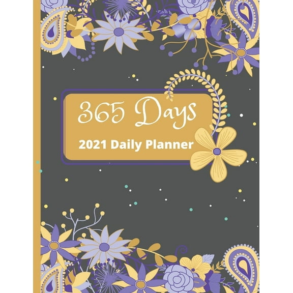 2021 Daily Planner - 365 Days One Page Per Day (Paperback)