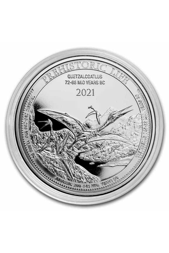 2021 Democratic Rep. of Congo 1 oz Silver Quetzalcoatlus BU