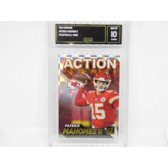 2021 Donruss Action All-Pros #AP2 Patrick Mahomes II Kansas City Chiefs GMA 10