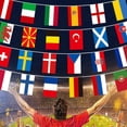 thumbnail image 1 of 2021 EURO 24 Participating Teams Fabric Bunting Flags European Football Championship Bunting Banner, 1 of 8