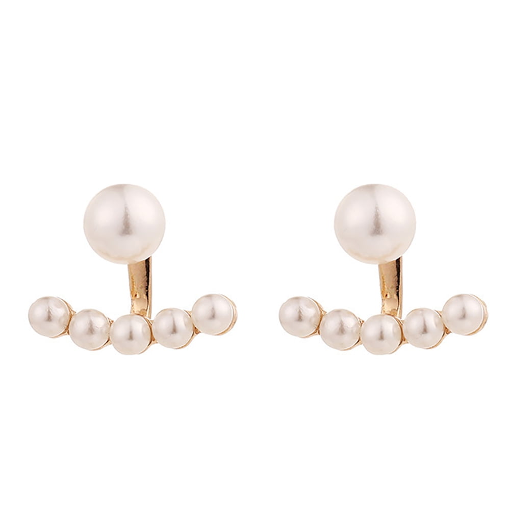 2021 Elegant 925 Silver Gold Pearl Earrings Ear Stud Women Jewelry  Anniversary 