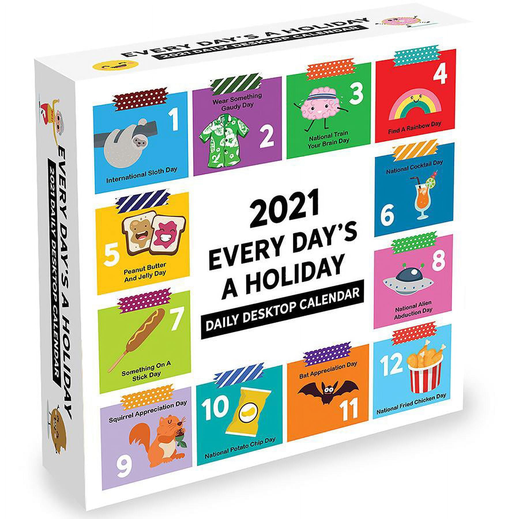 2021 Every Day's A Holiday 5.5"x5.5" Daily Desktop Calendar - Walmart.com