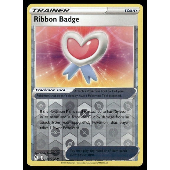 2021 Pokmon Evolving Skies Ribbon Badge Uncommon 155/203 English Trading Card