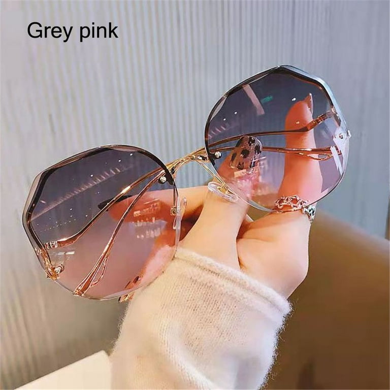 2021 Fashion Frameless UV400 Eyewear Gradient Sunglasses Sun