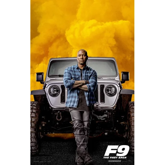 2021 Fast And The Furious F9 Movie Poster Roman Tyrese Gibson UNFRAMED PAPER POSTER, Home Decor