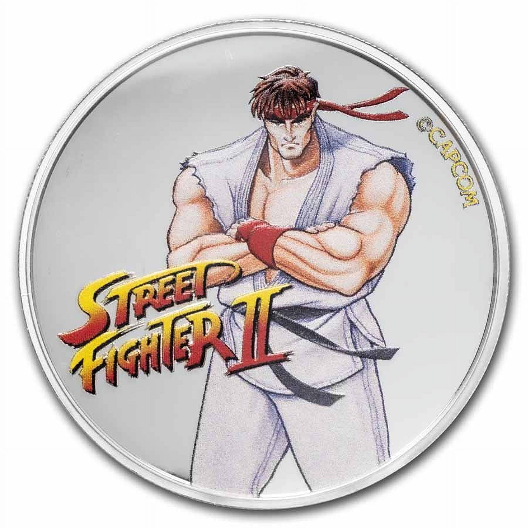2021 Fiji Colorized Street Fighter II Vega Silver Coin (BU)