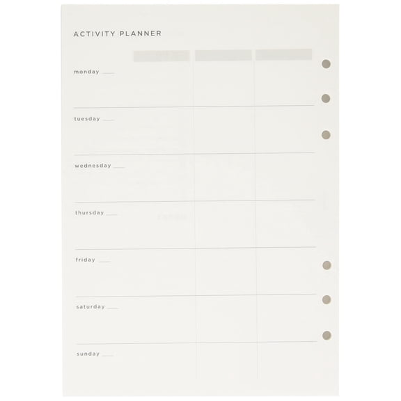 2021 Filofax A5 Organiser Activity Planner Refill