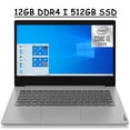 thumbnail image 1 of 2021 Flagship Lenovo Ideapad 3 14 Laptop Computer I 14" FHD Anti-glare Display I 10th Gen Intel Quad-Core i5-1035G1 I 12GB DDR4 512GB SSD I Dolby Audio Webcam WIFI HDMI Win 10, 1 of 9