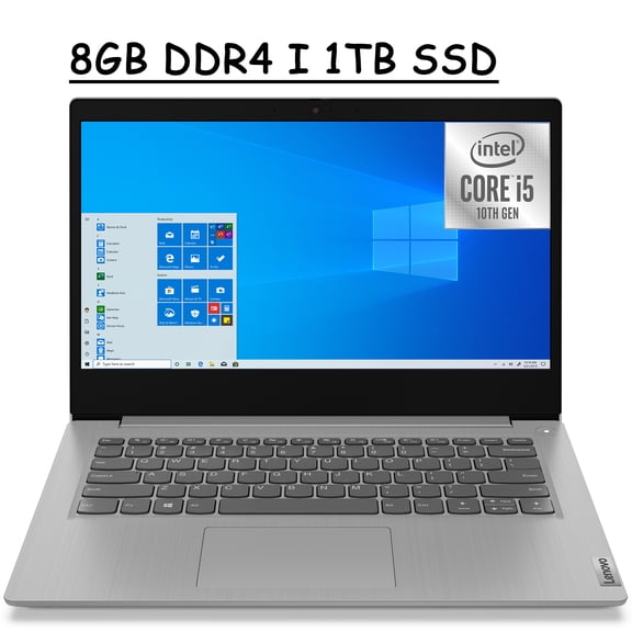 2021 Flagship Lenovo Ideapad 3 14 Laptop Computer I 14" FHD Anti-glare Display I 10th Gen Intel Quad-Core i5-1035G1 I 8GB DDR4 1TB SSD I Dolby Audio Webcam WIFI HDMI Win 10