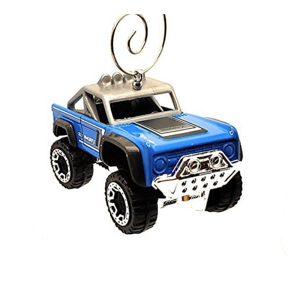 2021 Ford Bronco Custom Christmas Ornament 1:64 Blue
