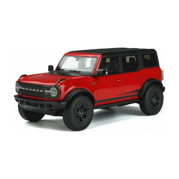 2021 Ford Bronco Wildtrak 4 Doors, Race Red - GT Spirit GT360 - 1/18 scale Resin Model Toy Car