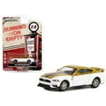 thumbnail image 1 of 2021 Ford Mustang Mach 1 White & Gold w/Black Stripe "Hurst Performance" "Running on Empty" 1/64 Diecast Model Car by Greenlight, 1 of 3