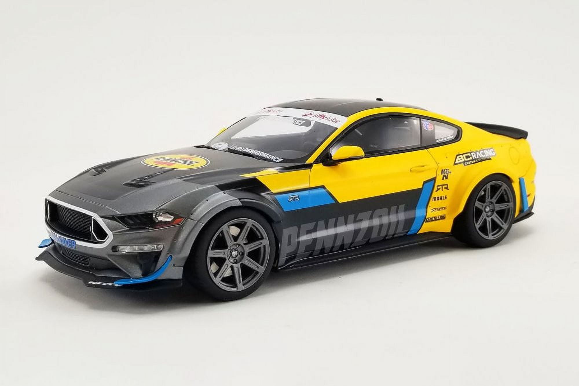 2021 Ford Mustang RTR Spec 5 Widebody, Black/Yellow - GT Spirit