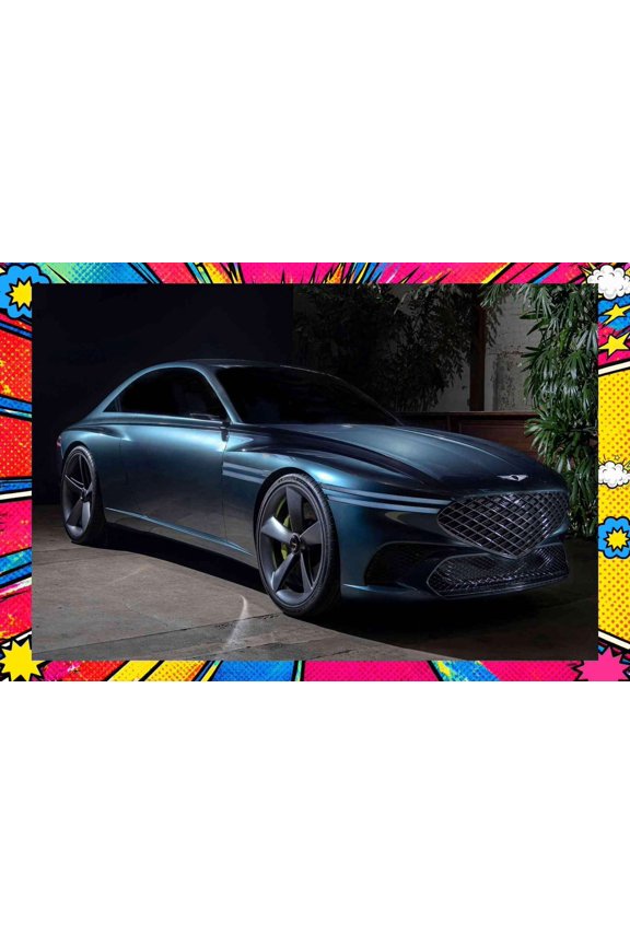 2021 Genesis X Concept - Pop Art Edition | 24x36 Inch Laminated Poster | Vibrant Colors & Stunning Detail Wall Art