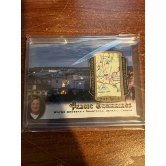 2021 Goodwin Champions - Heroic Beginnings Map Relics Wayne Gretzky #HB-WG
