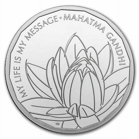 2021 Great Britain 1 oz Silver Gandhi Proof (Box & COA)