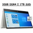 thumbnail image 1 of 2021 HP Envy x360 Premium Convertible 2 in 1 Laptop Computer I 15.6" FHD IPS Touchscreen I Intel Quad-Core i5-10210U I 32GB DDR4 1TB SSD I Backlit Fingerprint B&O Webcam Win 10, 1 of 9