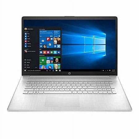 2021 HP High Performance Laptop - 17.3" HD+ Touchscreen - AMD Ryzen5-5500U 6-Core CPU - 16GB DDR4 - 512GB SSD - Natural Silver - Fingerprint Reader- Win 10 Home - w/ RATZK 32GB USB Drive