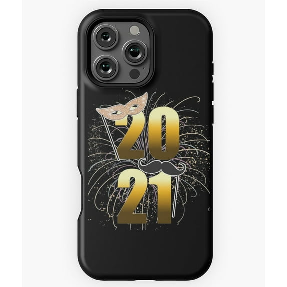 2021 Happy New Year Eve Souvenirs Phone Case for iPhone 16 15 14 13 12 11 Pro Max