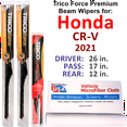 thumbnail image 1 of 2021 Honda CR-V Performance Beam Wipers (Set of 3) w/Rear Wiper, 1 of 3