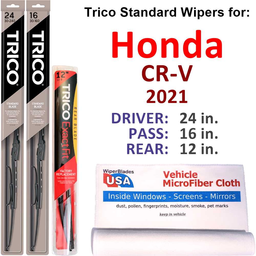 Honda crv on sale wipers size