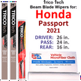 thumbnail image 1 of 2021 Honda Passport Beam Blade Wipers (Set of 3) w/Rear Wiper, 1 of 3