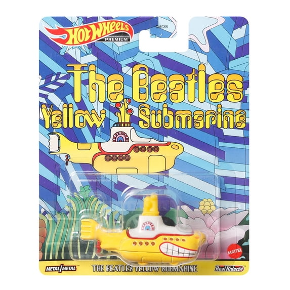 2021 Hot Wheels 1/64 Retro Entertainment The Beatles Yellow Submarine Diecast Vehicle