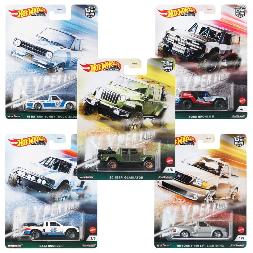 Hot Wheels 2021 Car Culture Hyper Haulers Series Diecast Model Cars Play Vehicle Set 3 Yrs Metal 5 Count Walmart