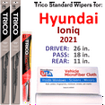 thumbnail image 1 of 2021 Hyundai Ioniq Wiper Blades (Set of 3) w/Rear Wiper, 1 of 3