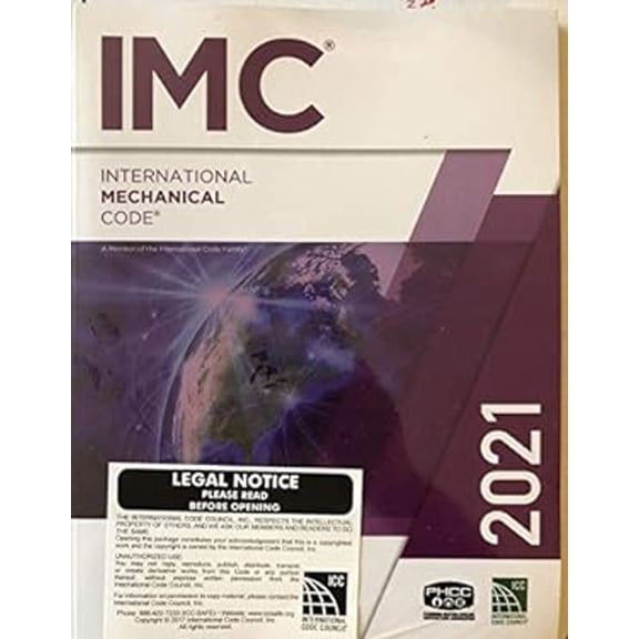 Pre-Owned 2021 International Mechanical Code (International Code Council Series), 9781609839642, 1609839641, Paperback, 1 edition