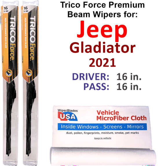 2021 Jeep Gladiator Performance Beam Wipers (Set of 2)