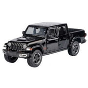 2021 Jeep Gladiator Rubicon Hard Top, Black - Motor Max 79368BK - 1/27 scale Diecast Model Toy Car