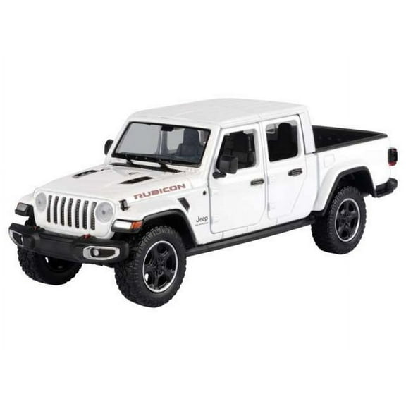2021 Jeep Gladiator Rubicon (Hard Top), White - Motor Max 79368WT - 1/27 scale Diecast Model Toy Car