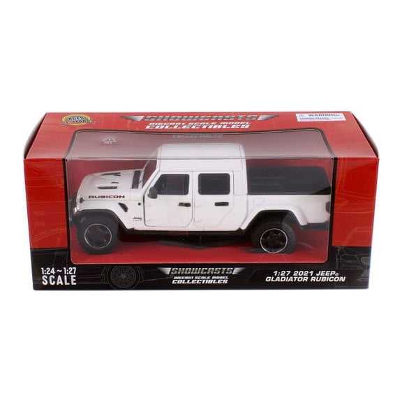 2021 Jeep Gladiator Rubicon Pickup, White - Showcasts 71368WT - 1/24 Scale Diecast Model Car