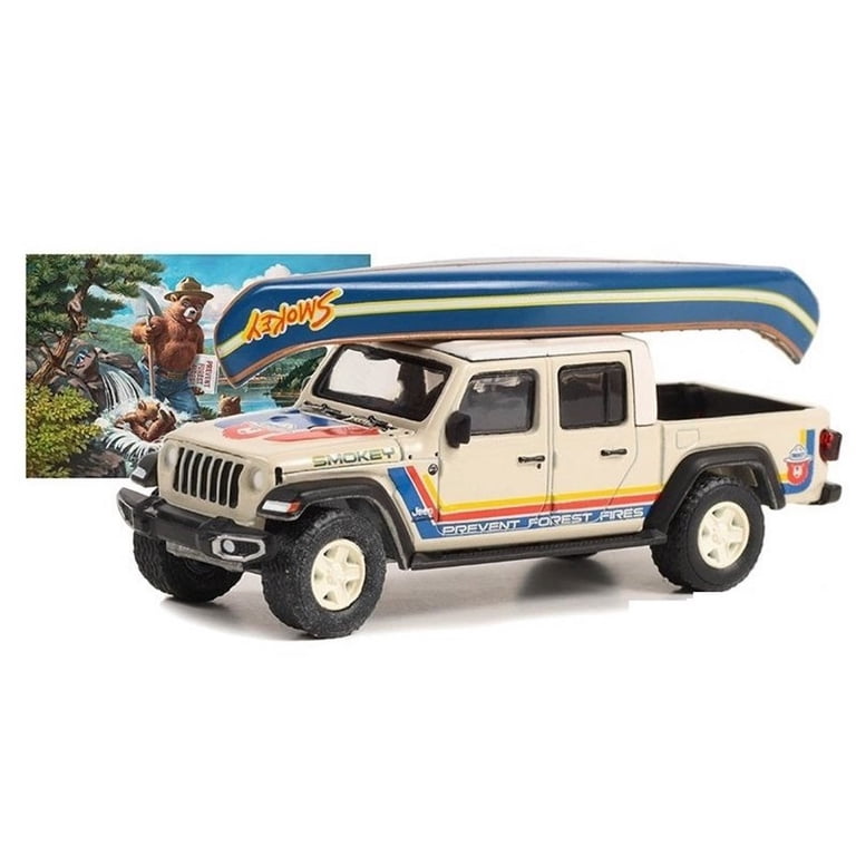 Maquette Voiture Kenya Wildlife Safari Jeep 1:40 - Toit Pop-up, Beige, Neuf Sous Boîte