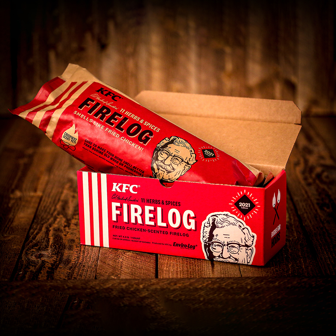 2021 KFC 11 Herbs and Spices Firelog by Enviro-Log - image 1 of 8